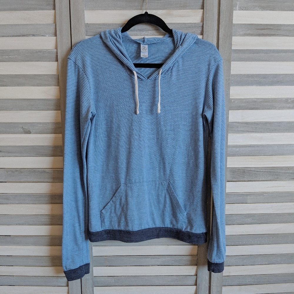 Alternative Classic Striped Eco-Jersey Hoodie M